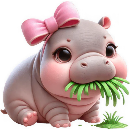 Стикер Парная бегемотка