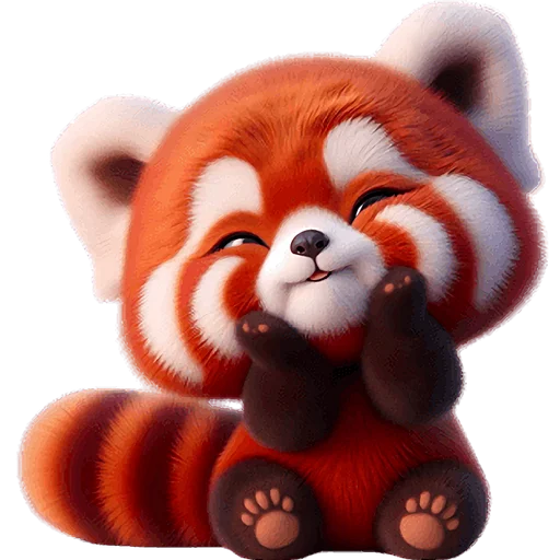 Стикер Красная панда