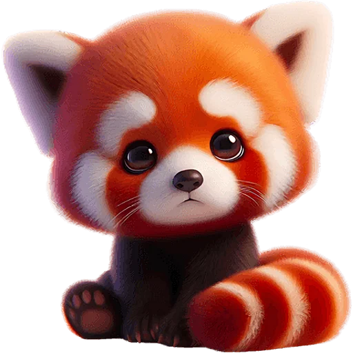 Стикер Красная панда