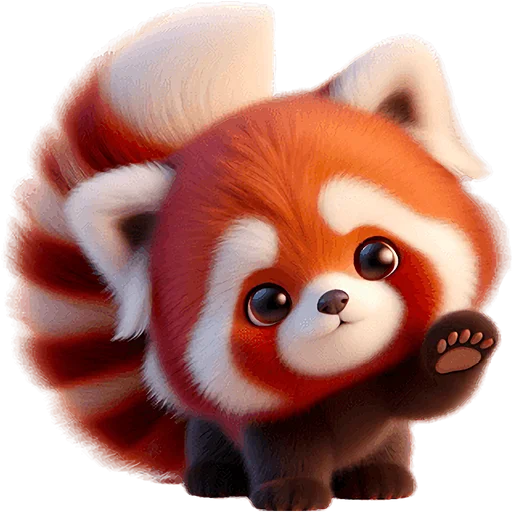 Стикер Красная панда