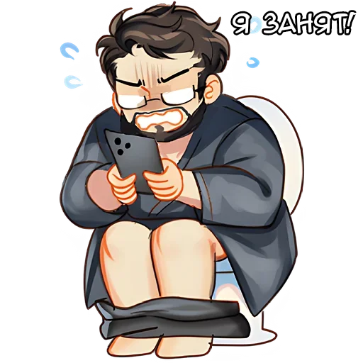 Стикер Пес и папаша