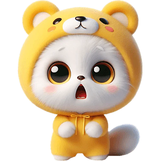 Стикер Пушистые мишки