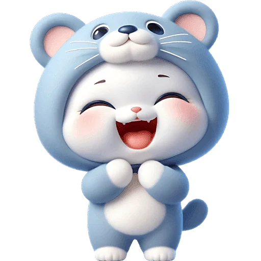 Стикер Пушистые мишки