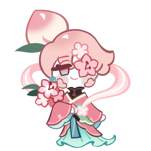 Стикер Peach Blossom Cookie