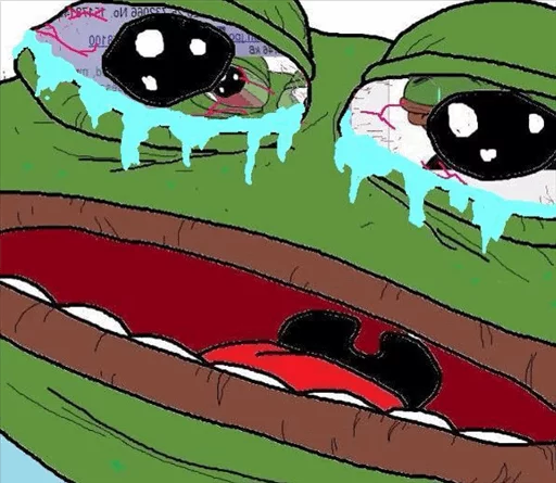 Стикер Pepe Crying?