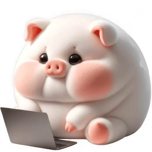 Стикер Свинка Пипка