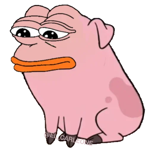 Стикер Pink Pepe