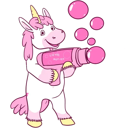 Стикер Pink Unicorn