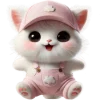 Эмодзи Розовый котенок