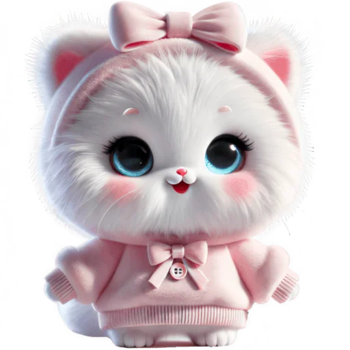 Стикер Розовая киса