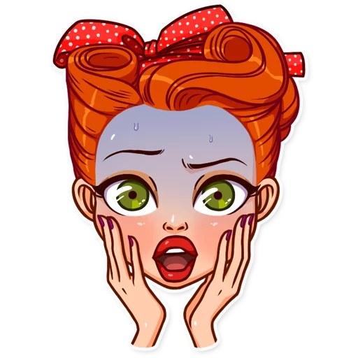 Стикер Pin up Girl