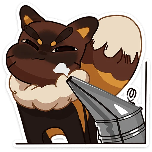 Стикер Пуф без надписей