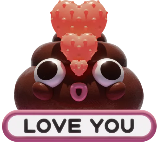 Стикер Boo The Poo