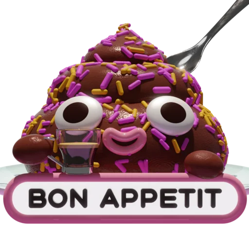 Стикер Boo The Poo