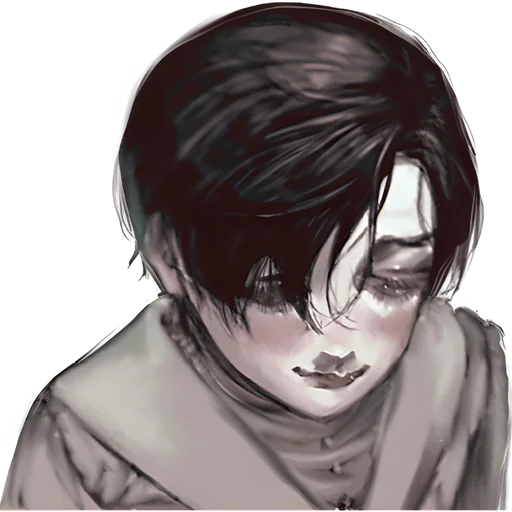 Стикер Несчастный мальчик