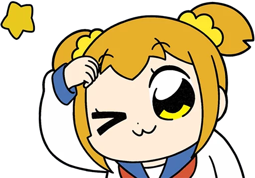 Стикер Pop Team Epic Anime