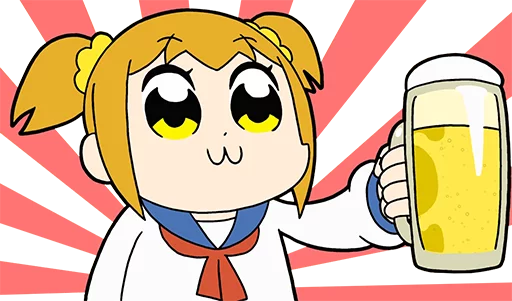 Стикер Pop Team Epic Anime
