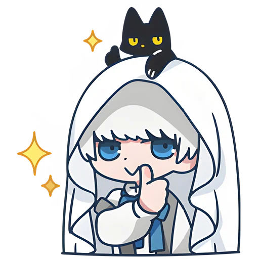 Стикер Мини призрак