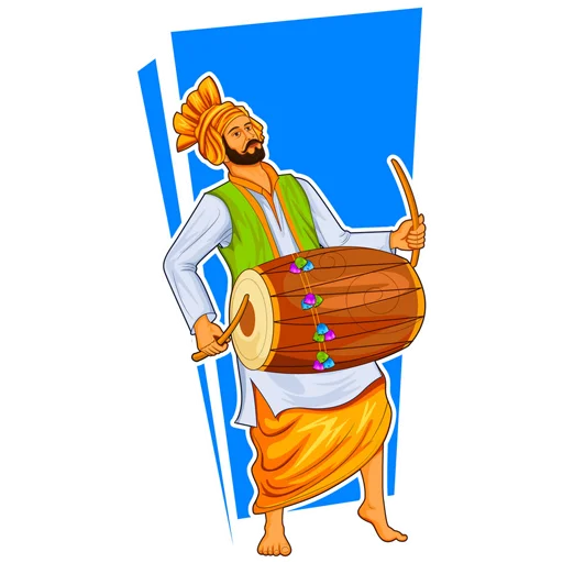 Стикер Bhangra ਭੰਗੜਾ