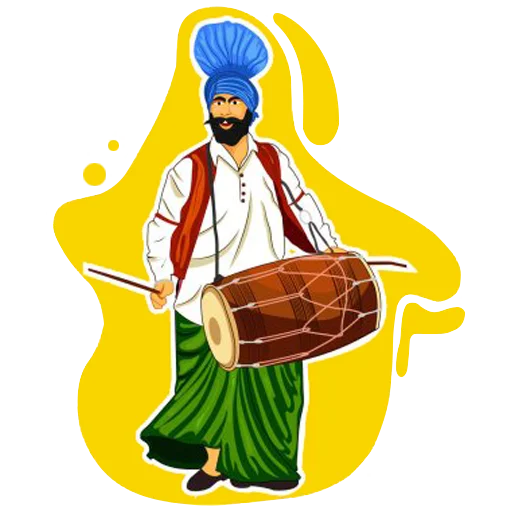 Стикер Bhangra ਭੰਗੜਾ