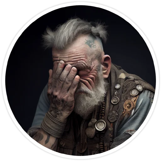 Стикер Old Punk