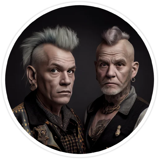 Стикер Old Punk