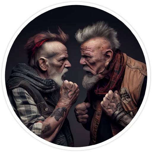 Стикер Old Punk