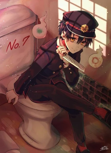 Стикер Туалетный мальчик Ханако кун