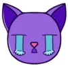 Эмодзи purple cat
