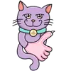 Стикер Purple Cat