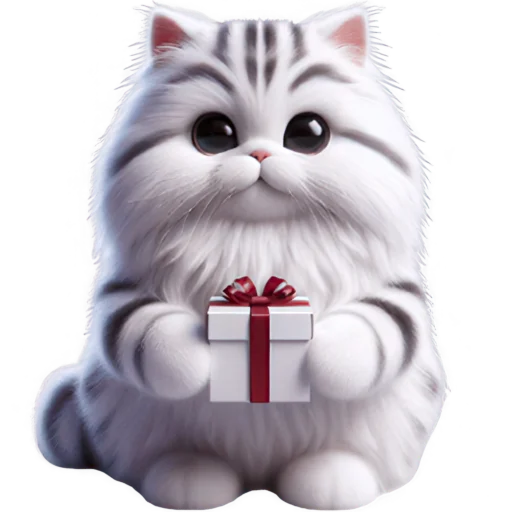 Стикер Милый пушистик