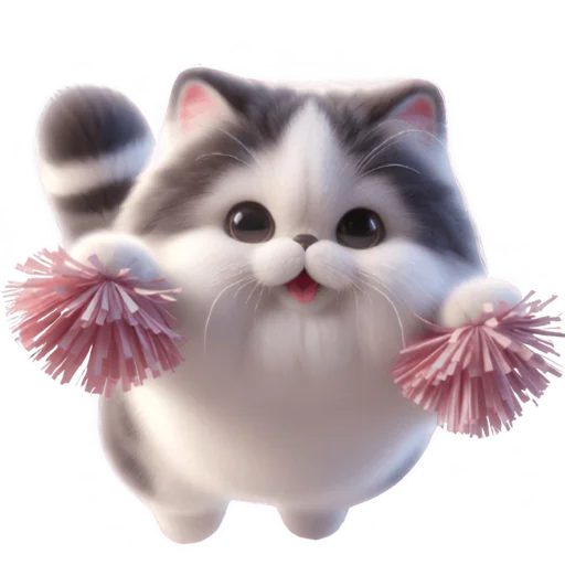 Стикер Милый пушистик