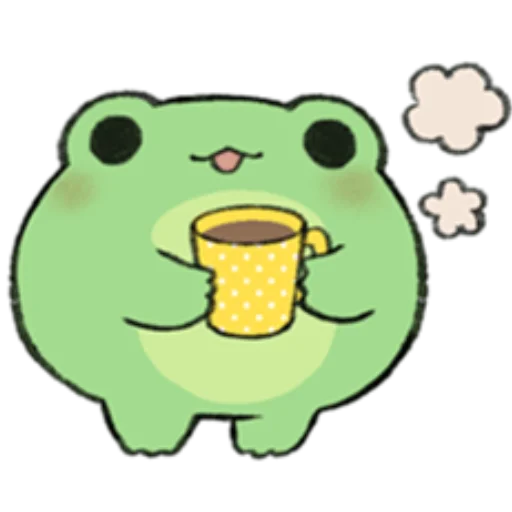 Стикер ROUND FROG FRIENDS