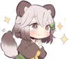 Стикер Lovely Raccoon Girl by SR