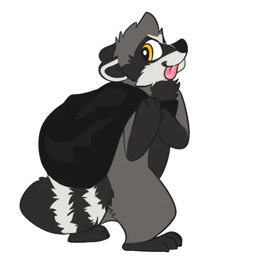 Стикер Raccoons by Pulexart.com