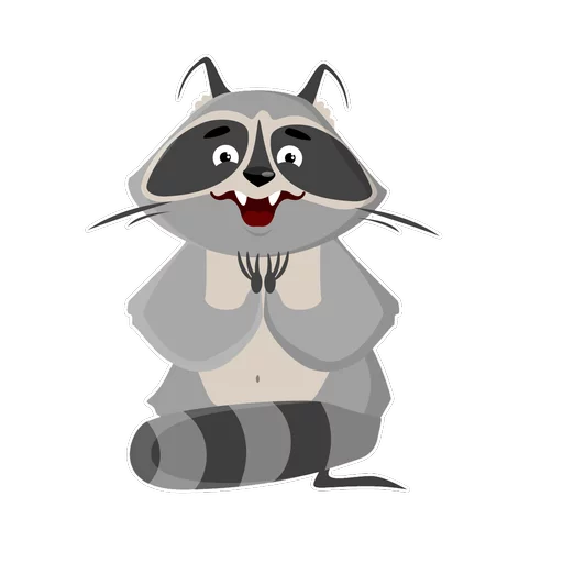 Стикер Racoon