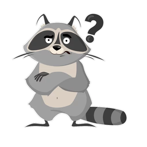 Стикер Racoon