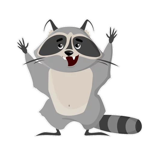 Стикер Racoon