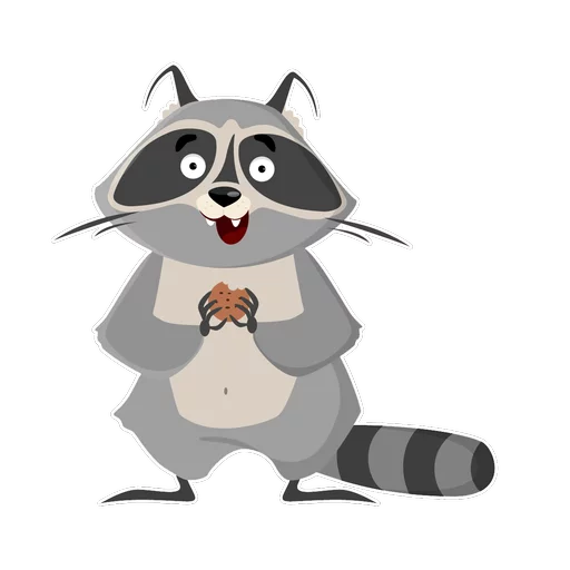 Стикер Racoon