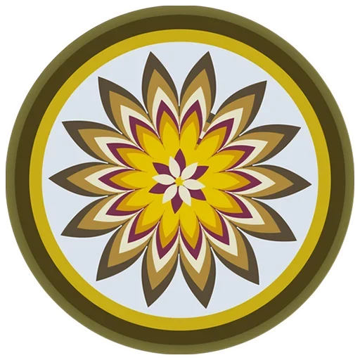 Стикер Rangoli (alpona)