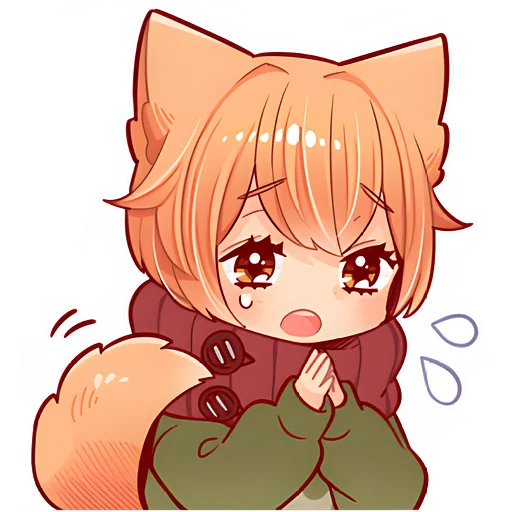 Стикер Рыжий котенок