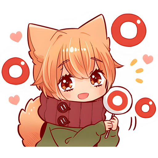 Стикер Рыжий котенок