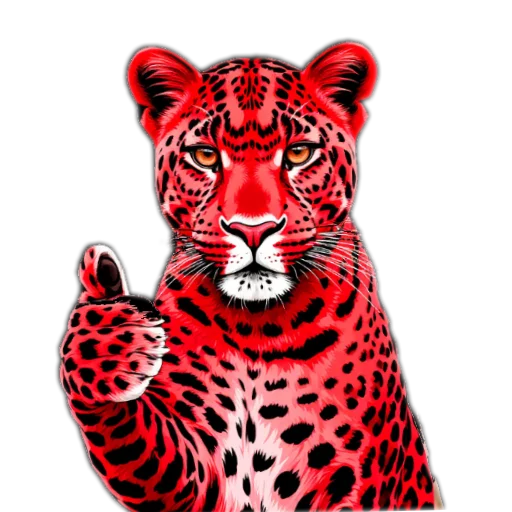 Стикер Red Leopard