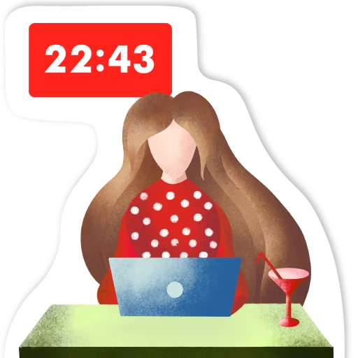 Стикер Удалёнка