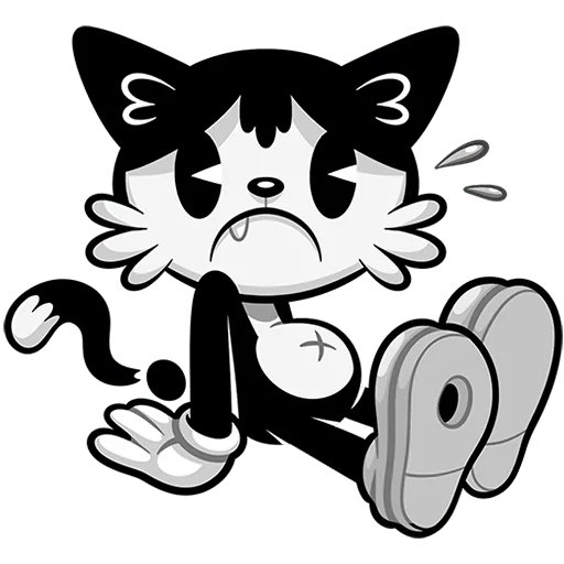 Стикер Ретрокот Джо Без Текста