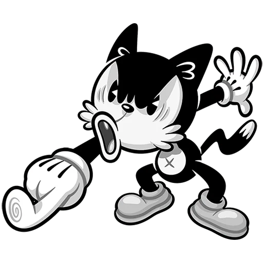 Стикер Ретрокот Джо Без Текста