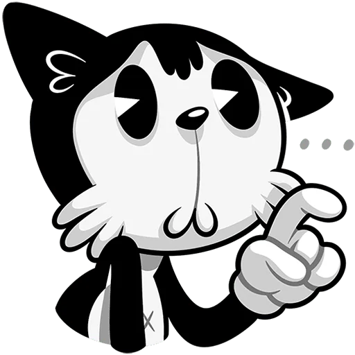 Стикер Ретрокот Джо Без Текста