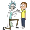 Эмодзи Рик и Морти