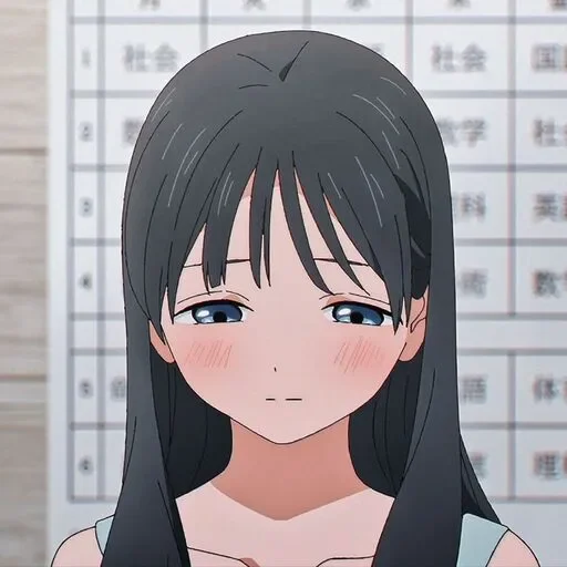 Стикер Школьная форма Акэби тян