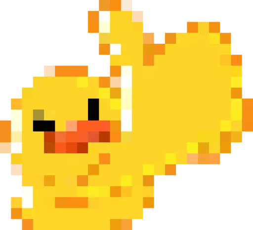 Стикер Rofl 8-bit Duck